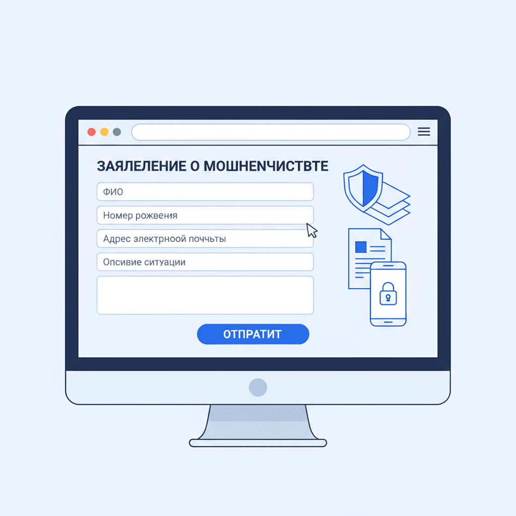 Как на госуслугах подать заявление о мошенничестве?