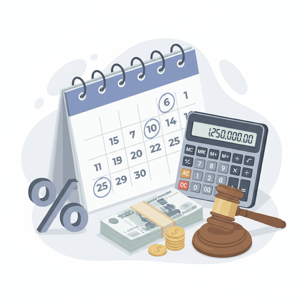 Как начисляется неустойка по кредиту?