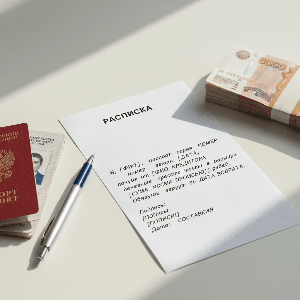 Как правильно давать и брать деньги в долг под расписку?