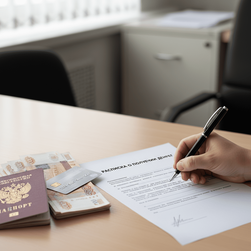 Как составляется расписка о получении денег?