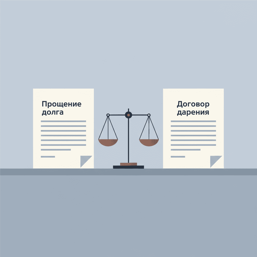 Прощение долга и дарение. В чем отличие?