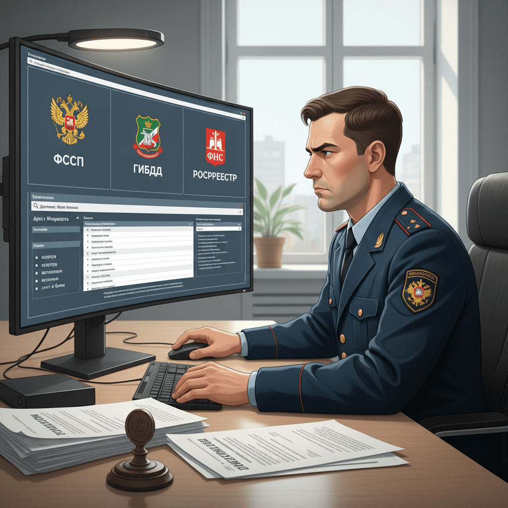 Розыск должника и его имущества судебными приставами