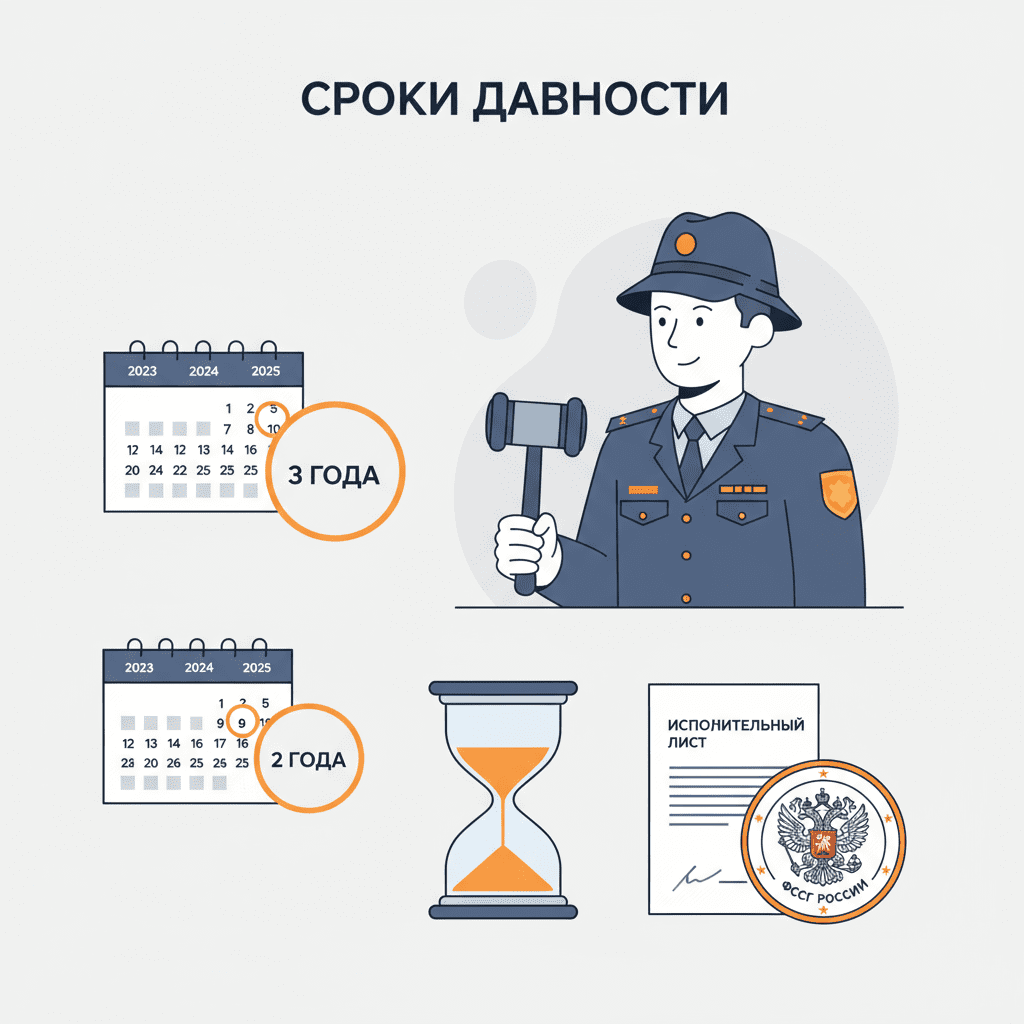 Срок давности по исполнительному производству у приставов