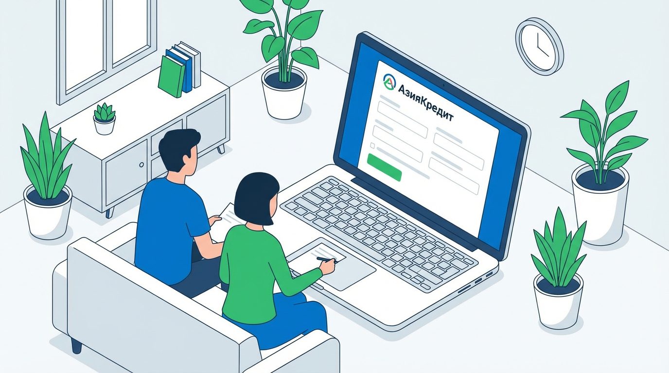 Как подать онлайн-заявку в АзияКредит и сколько это занимает времени?